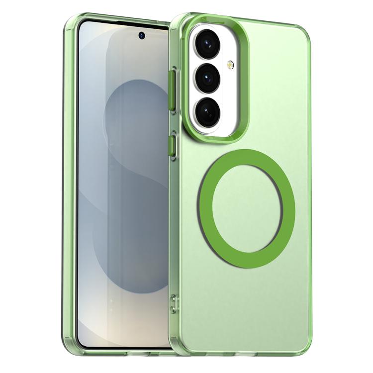 For Samsung Galaxy S26 5G Candy Magsafe PC Hybrid TPU Phone Case(Green)