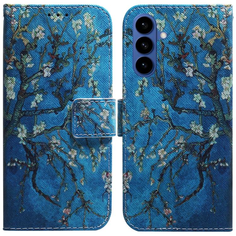 For Samsung Galaxy S26 5G Coloured Drawing Flip Leather Phone Case(Apricot)