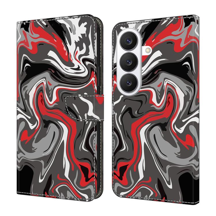 For Samsung Galaxy S26 5G Crystal-Like Painted Vegan Leather Phone Case(Rock Texture)