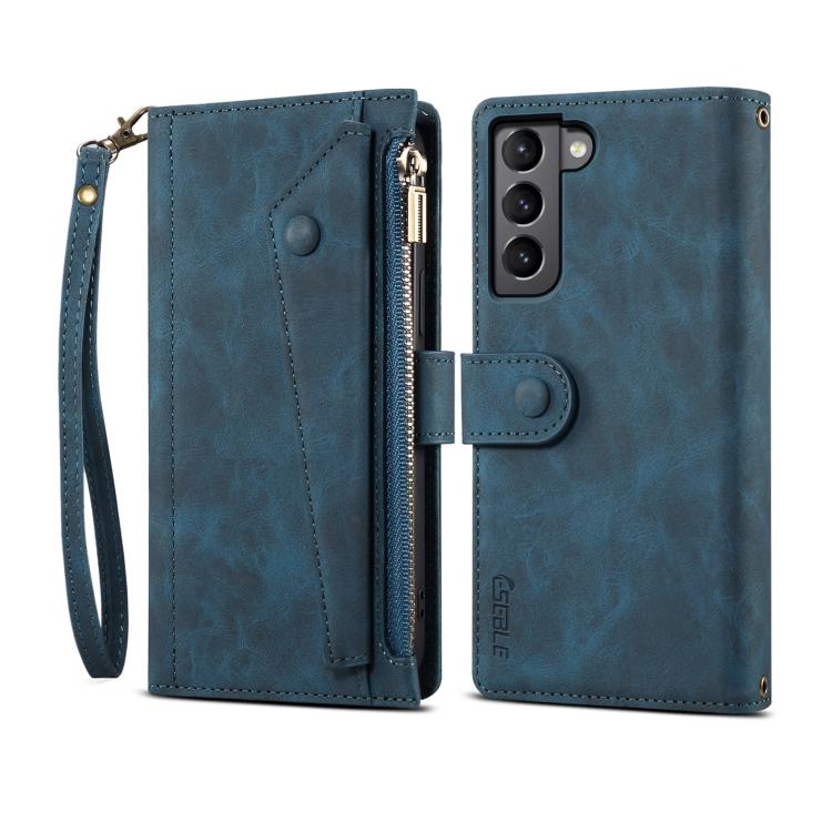 For Samsung Galaxy S26 5G ESEBLE Retro Frosted RFID Flip Leather Phone Case(Dark Green)