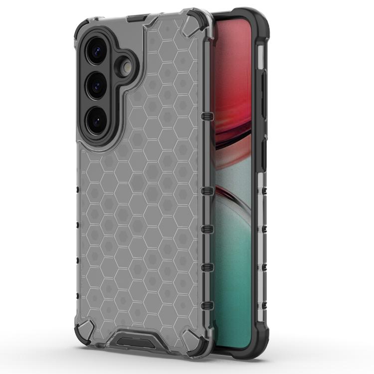 For Samsung Galaxy S26 5G Honeycomb Shockproof Phone Case(Black)