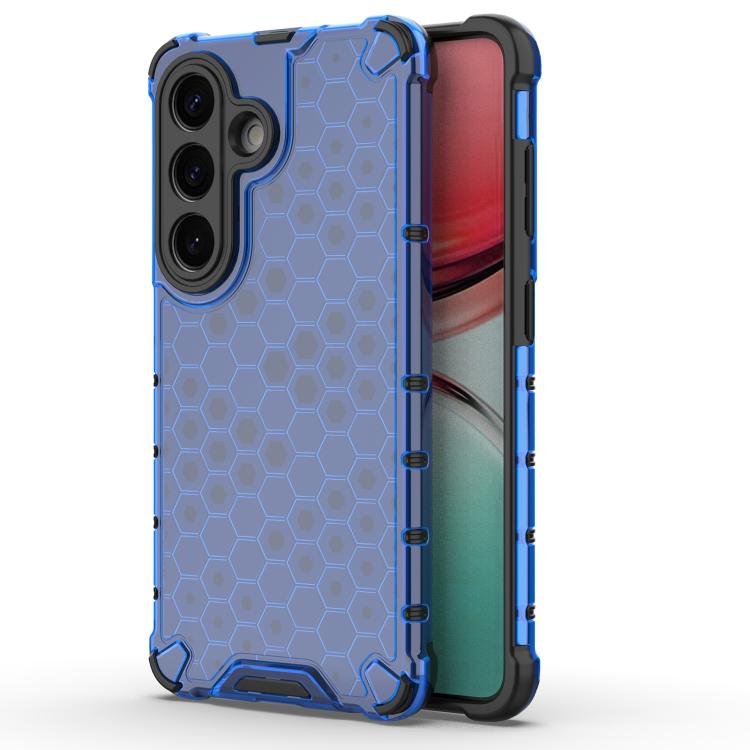 For Samsung Galaxy S26 5G Honeycomb Shockproof Phone Case(Blue)