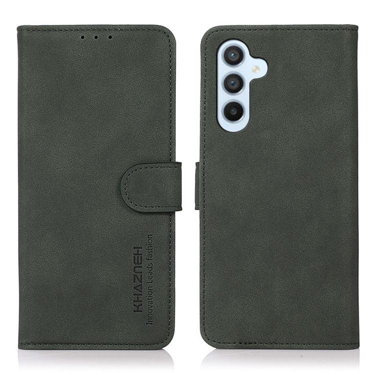 For Samsung Galaxy S26 5G KHAZNEH Matte Texture Leather Phone Case(Green)