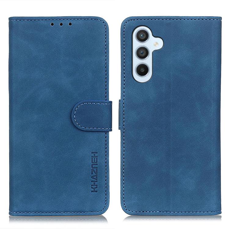 For Samsung Galaxy S26 5G KHAZNEH Retro Texture Horizontal Flip Leather Phone Case(Blue)