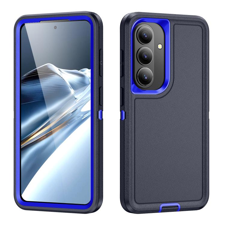 For Samsung Galaxy S26 5G Life Waterproof Rugged Phone Case(Dark Blue + Royal Blue)