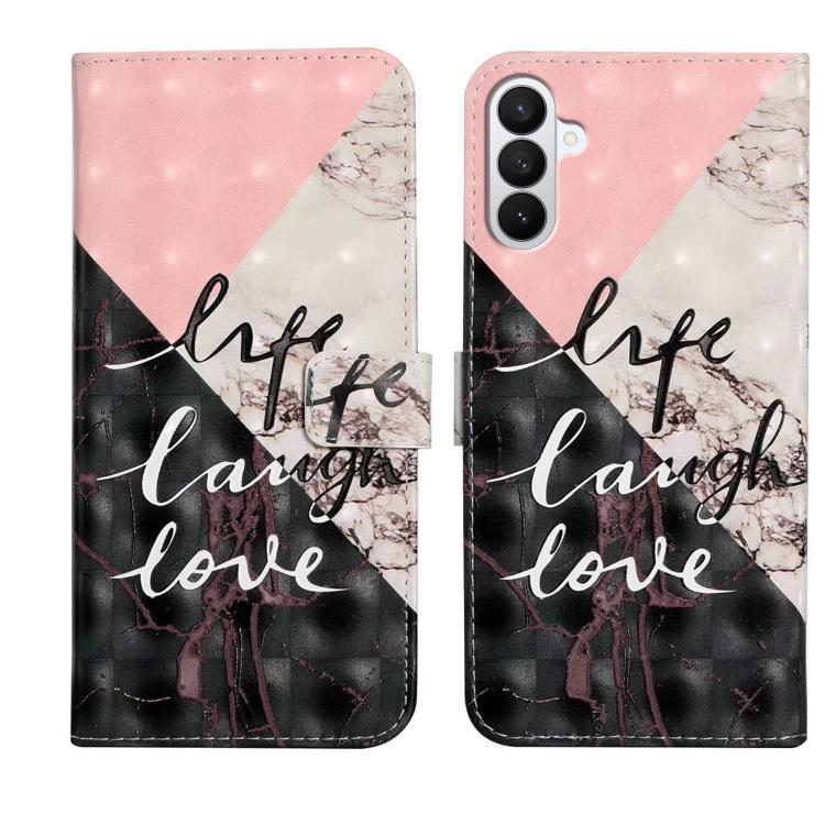 For Samsung Galaxy S26 5G Oil Embossed 3D Drawing Leather Phone Case(Stitching Marble)