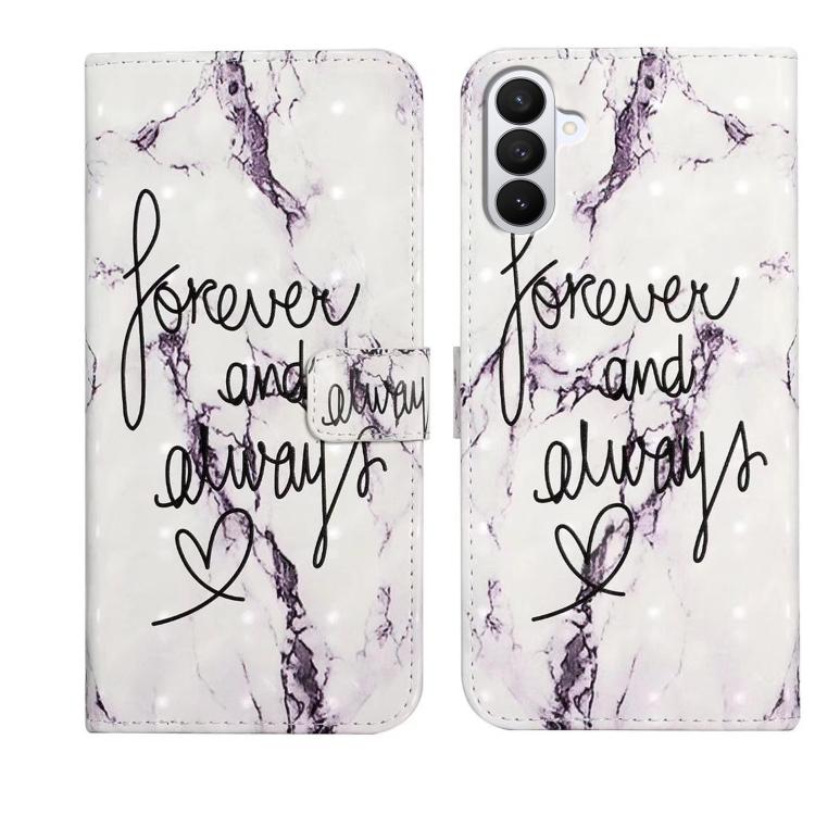 For Samsung Galaxy S26 5G Oil Embossed 3D Drawing Leather Phone Case(Words Marble)