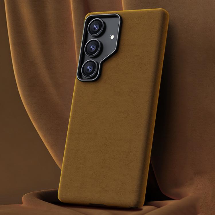 For Samsung Galaxy S26 5G Ottilan Series Full Coverage Magnetic Microfiber Leather PC Phone Case(Brown)