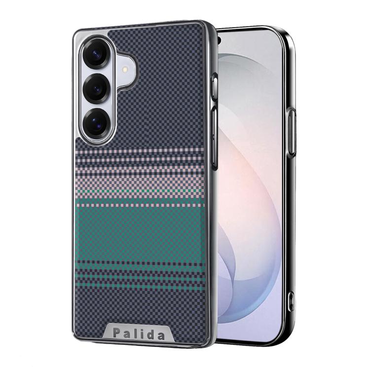 For Samsung Galaxy S26 5G Palida Electroplated Kevlar Texture Shockproof Phone Case(Green)
