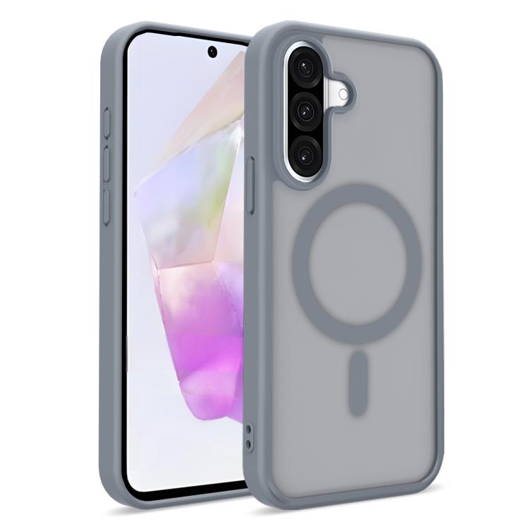 For Samsung Galaxy S26 5G Skin-Friendly Magnetic Shockproof TPU Hybrid PC Phone Case(Grey)