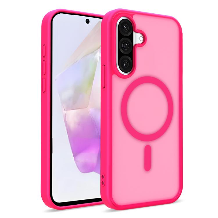 For Samsung Galaxy S26 5G Skin-Friendly Magnetic Shockproof TPU Hybrid PC Phone Case(Rose Red)