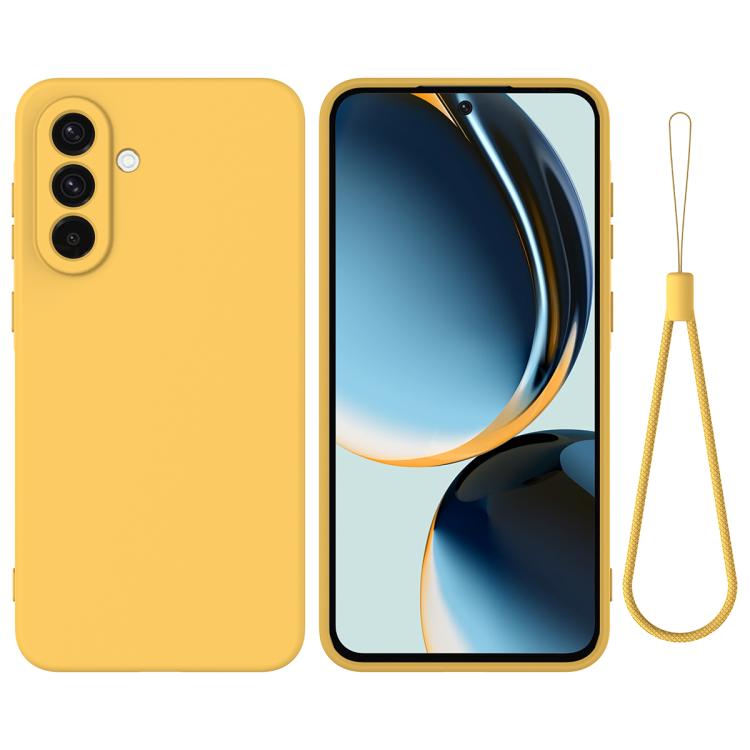 For Samsung Galaxy S26 5G Solid Color Liquid Silicone Dropproof Full Coverage Phone Case(Yellow)