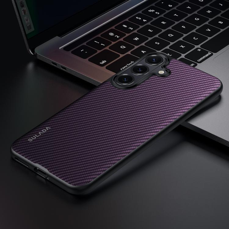 For Samsung Galaxy S26 5G SULADA 600D Kevlar Texture PC Shockproof Phone Case(Purple)