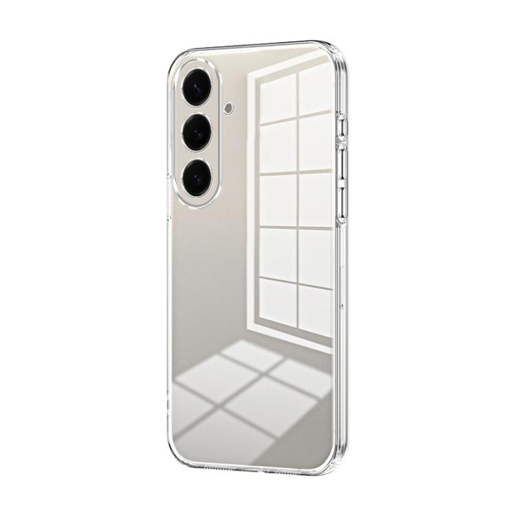 For Samsung Galaxy S26 5G Transparent Plating Fine Hole Phone Case(Transparent)