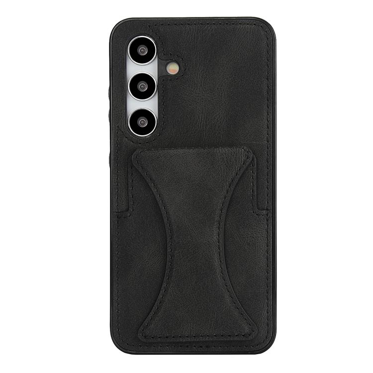 For Samsung Galaxy S26 5G Ultra-thin Shockproof Phone Protective Case with Holder(Black)