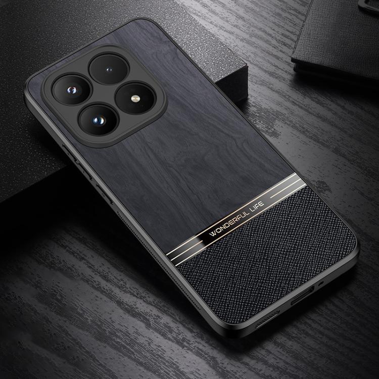 For Xiaomi 17 Bionic Tree Texture Full Coverage Phone Case(Black)