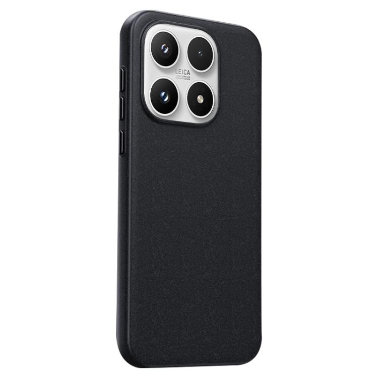 For Xiaomi 17 Boundless Series Rock Sand Magnetic Phone Case(Black)