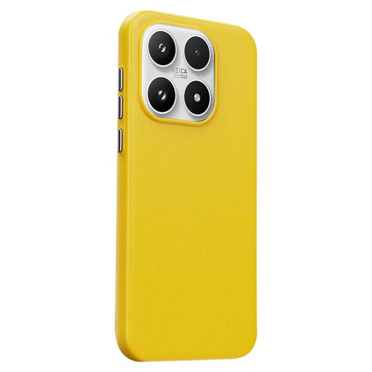 For Xiaomi 17 Boundless Series Rock Sand Magnetic Phone Case(Yellow)