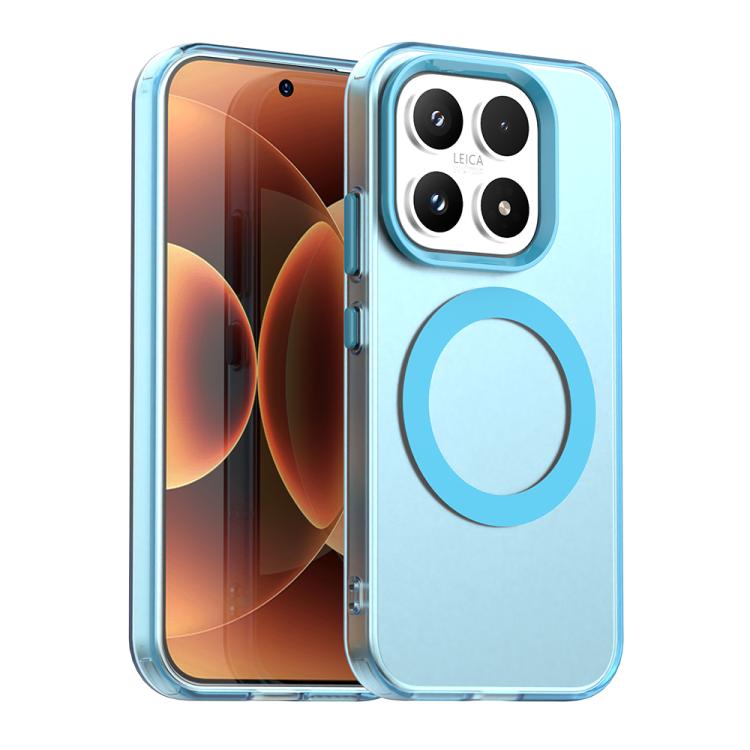 For Xiaomi 17 Candy Magsafe PC Hybrid TPU Phone Case(Blue)