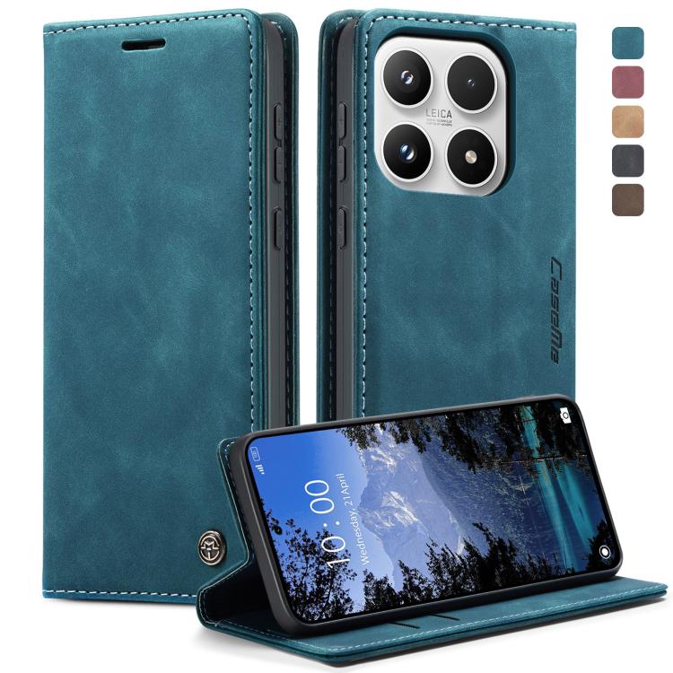 For Xiaomi 17 CaseMe 013 Multifunctional Horizontal Flip Leather Phone Case(Blue)
