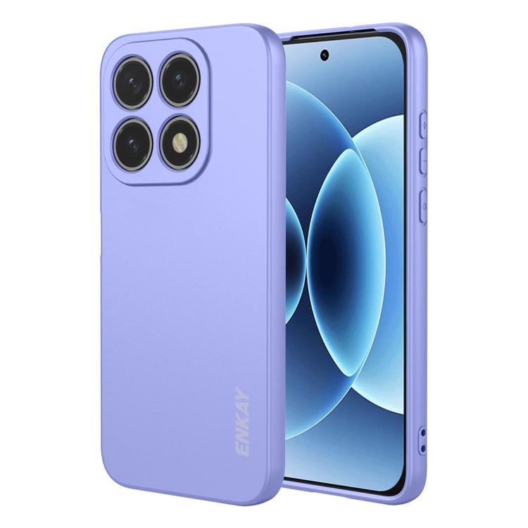 For Xiaomi 17 ENKAY Liquid Silicone Soft Shockproof Phone Case(Purple)