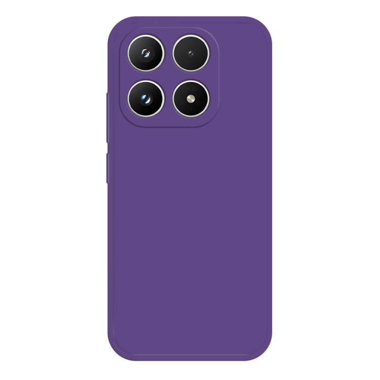 For Xiaomi 17 Imitation Liquid Silicone Phone Case(Dark Purple)