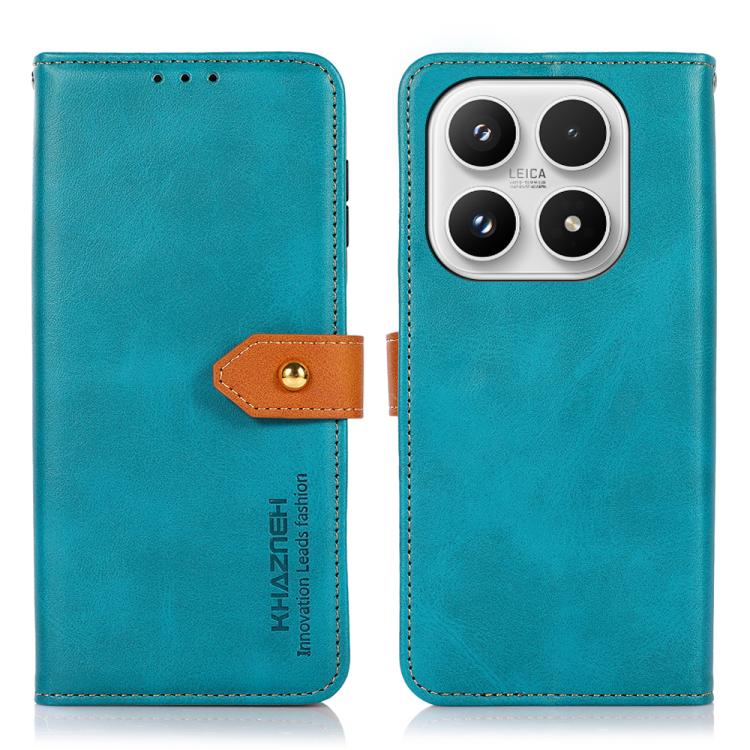 For Xiaomi 17 KHAZNEH Cowhide Texture Flip Leather Phone Case(Blue)