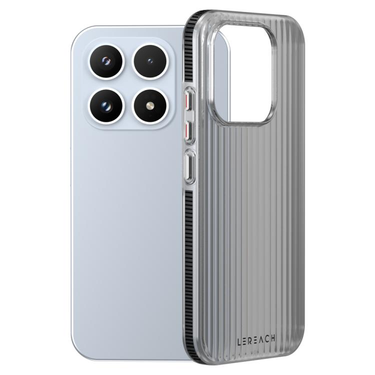 For Xiaomi 17 LeReach TOC Icicle Series Ice Mist Double-Sided Non-Slip Phone Case(Black)