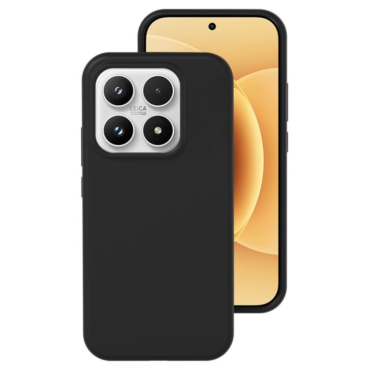 For Xiaomi 17 Liquid Silicone Skin-friendly Shockproof Phone Case(Black)