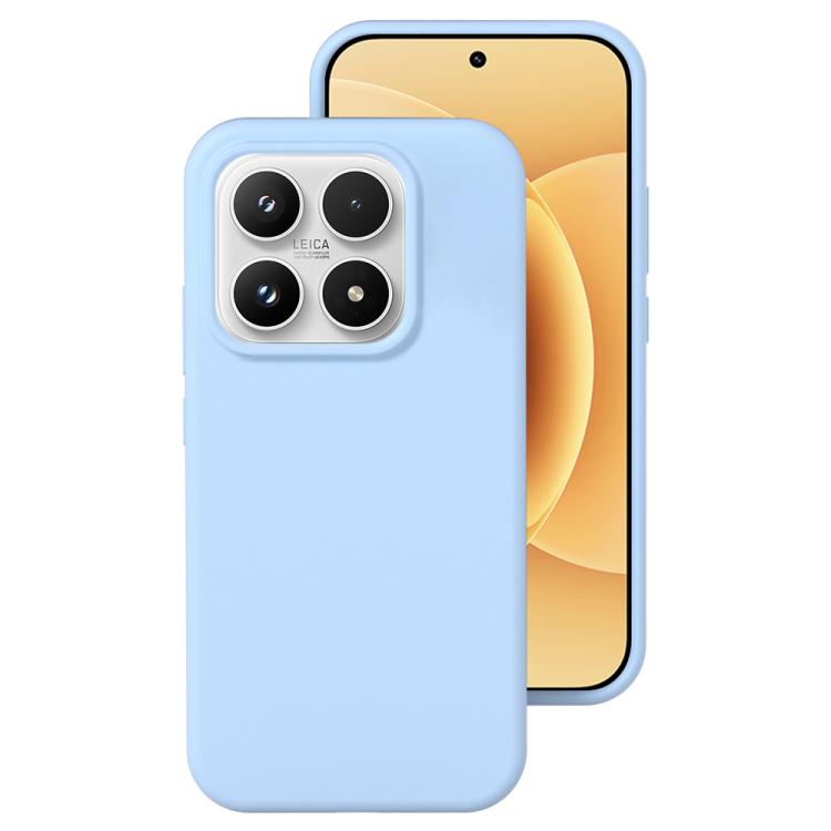 For Xiaomi 17 Liquid Silicone Skin-friendly Shockproof Phone Case(Light Blue)