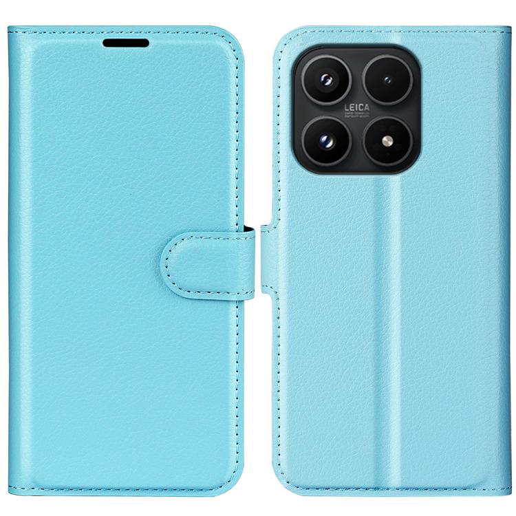 For Xiaomi 17 Litchi Texture Horizontal Flip Leather Phone Case with Holder(Blue)