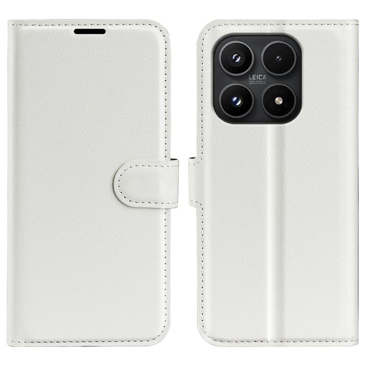 For Xiaomi 17 Litchi Texture Horizontal Flip Leather Phone Case with Holder(White)
