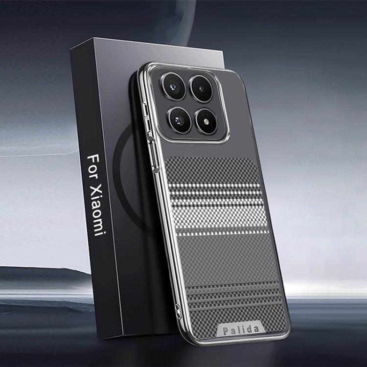 For Xiaomi 17 Palida Electroplated Kevlar Texture Shockproof Phone Case(Black)