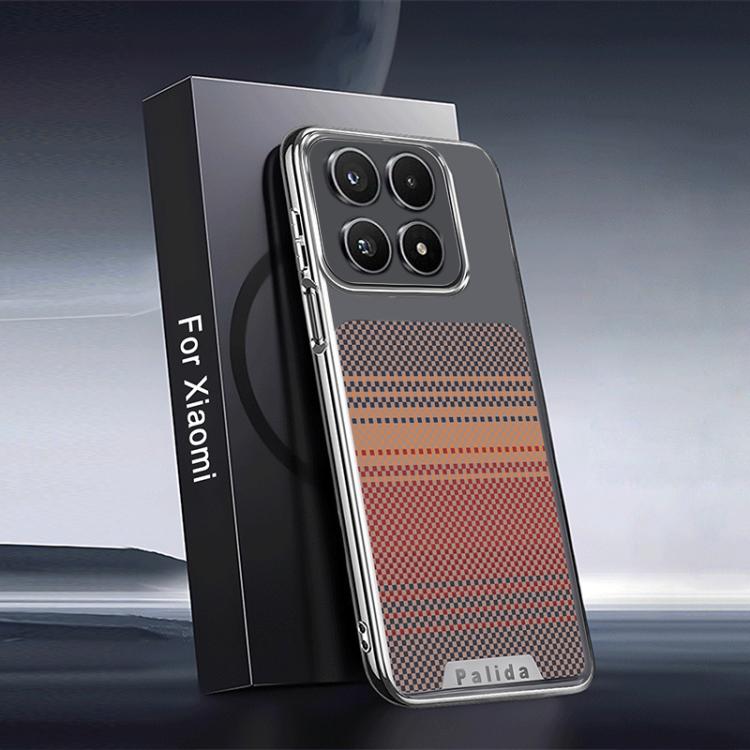 For Xiaomi 17 Palida Electroplated Kevlar Texture Shockproof Phone Case(Dusk)