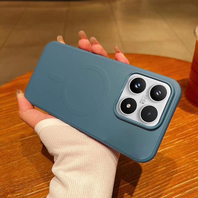 For Xiaomi 17 Solid Color Liquid Silicone MagSafe Magnetic Phone Case(Lavender Grey)