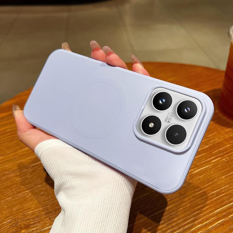 For Xiaomi 17 Solid Color Liquid Silicone MagSafe Magnetic Phone Case(Lilac Purple)