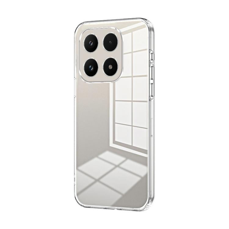 For Xiaomi 17 Transparent Plating Fine Hole Phone Case(Transparent)