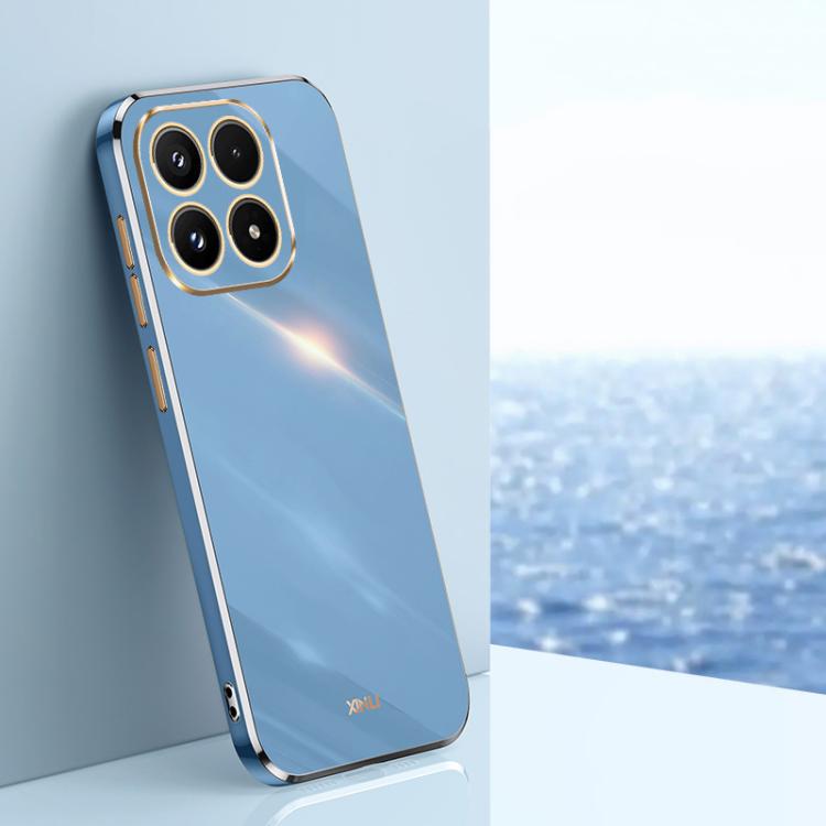For Xiaomi 17 XINLI Straight Edge 6D Electroplate TPU Phone Case(Celestial Blue)