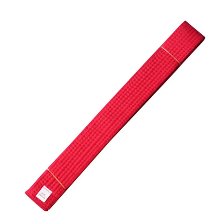 Grade Certified Taekwondo Belt Karate Waist Belt Taekwondo Uniforms Sash, Size: 2.2m(Red Belt)