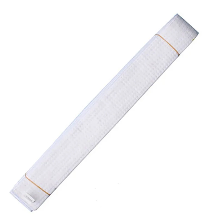 Grade Certified Taekwondo Belt Karate Waist Belt Taekwondo Uniforms Sash, Size: 2.4m(White Belt)