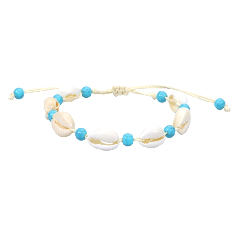 Hand Braided Rope Adjustable Shell Bracelet(1010-109)