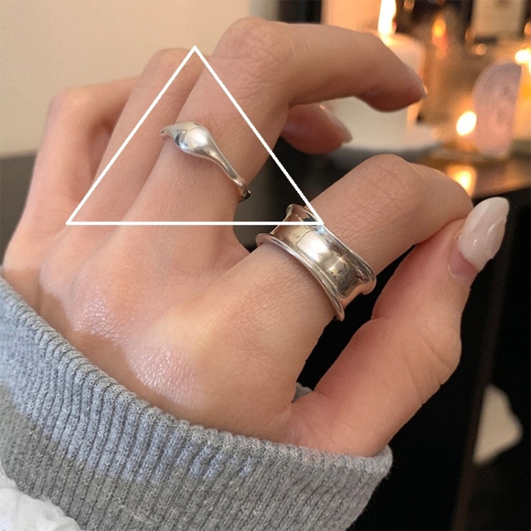 Happy Smile Face Love Wear Combination Ring, Color: J3610