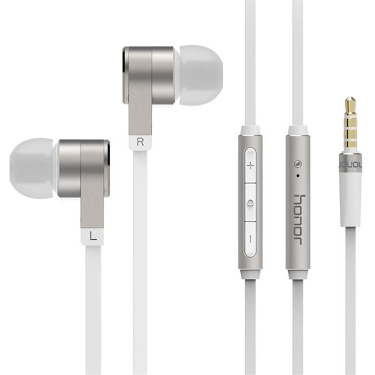 Huawei AM13 Engine In-Ear Stereo Earphone with Wire Control + MIC for Huawei, Samsung Galaxy S6 / S6 edge+ / Note 5, HTC, Sony(Silver)