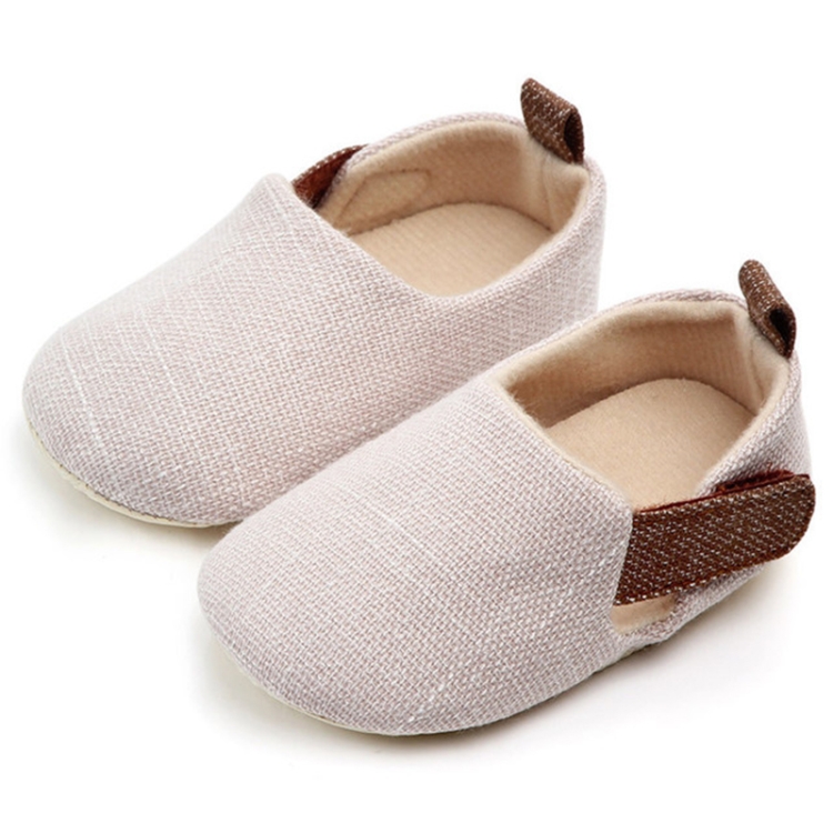 Infant Foot Care Soft Sole Non-slip Shoes 0-1 Year Old Baby Toddler Shoes, Size: Inner Length 11cm(Khaki)