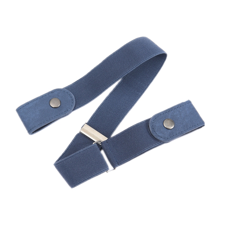 Jeans Non-Marking Invisible Elastic Canvas Lazy Belt(Dark Blue Ordinary)