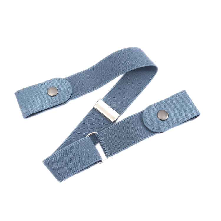 Jeans Non-Marking Invisible Elastic Canvas Lazy Belt(Light Blue Ordinary)