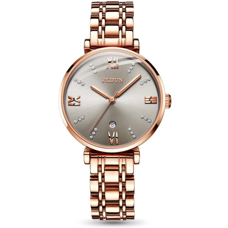JIN SHI DUN 6533 Women Fashion Waterproof Ultra-thin Quartz Watch(Grey)