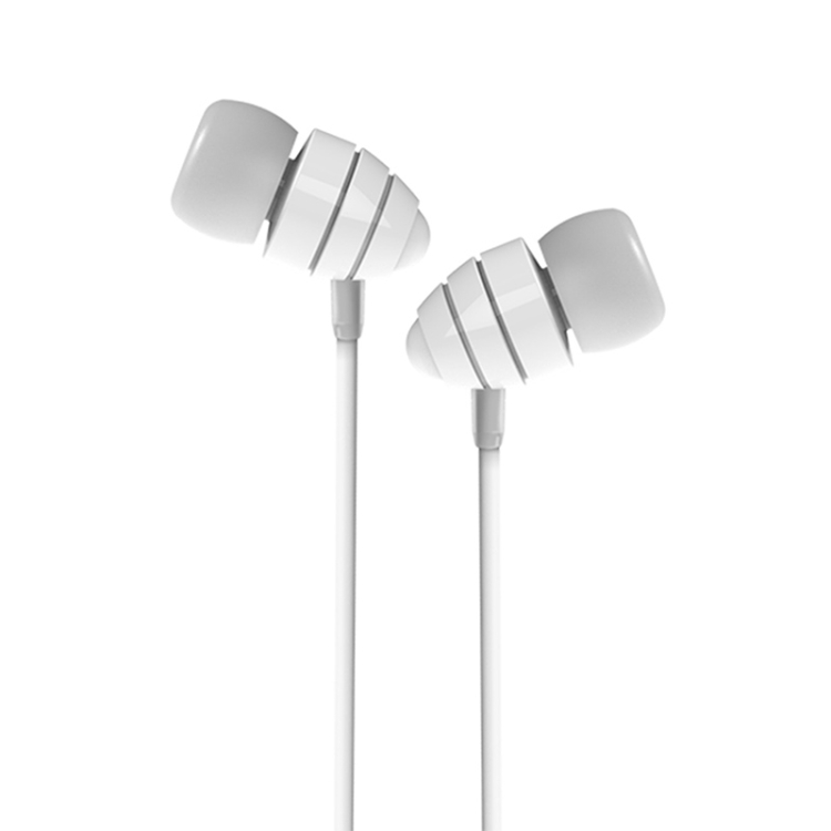 JOYROOM EL112 Conch Shape In-Ear Plastic Earphone with Mic for Xiaomi, iPhone, iPad, iPod, Samsung, HTC, Sony, Huawei and Other Audio Devices with 3.5mm Earphone Ports(White)
