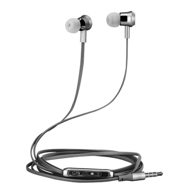 JOYROOM ET505 In-Ear Metal Heavy Bass  Wired Control Earphone with Mic for Xiaomi, iPhone, iPad, iPod, Samsung, HTC, Sony, Huawei and Other Audio Devices with 3.5mm Earphone Ports (Tarnish)