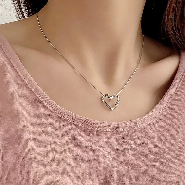 Ladies Alphabet Versatile Titanium Steel Necklace Twist Chain, Specification:XL1780